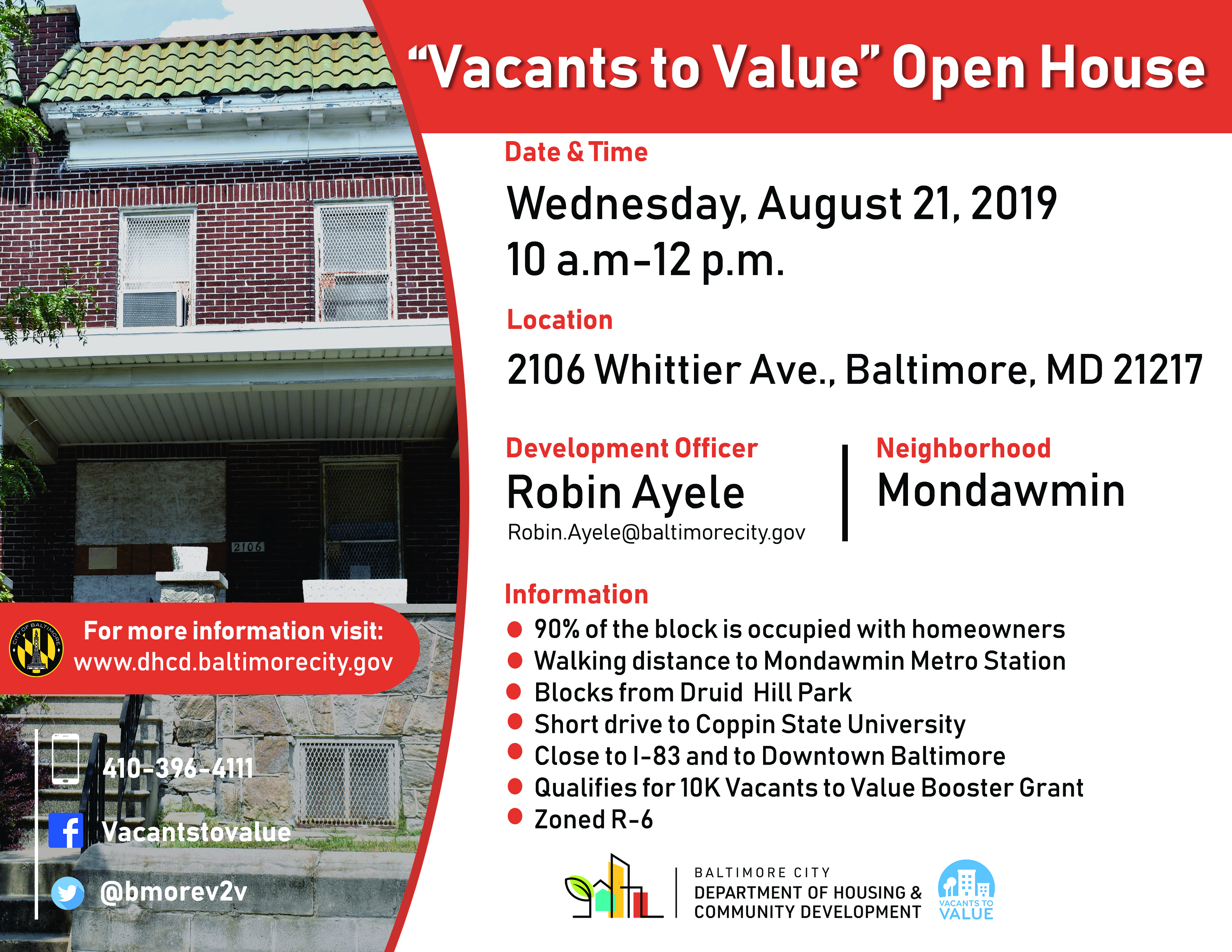 Vacants to Value Open House